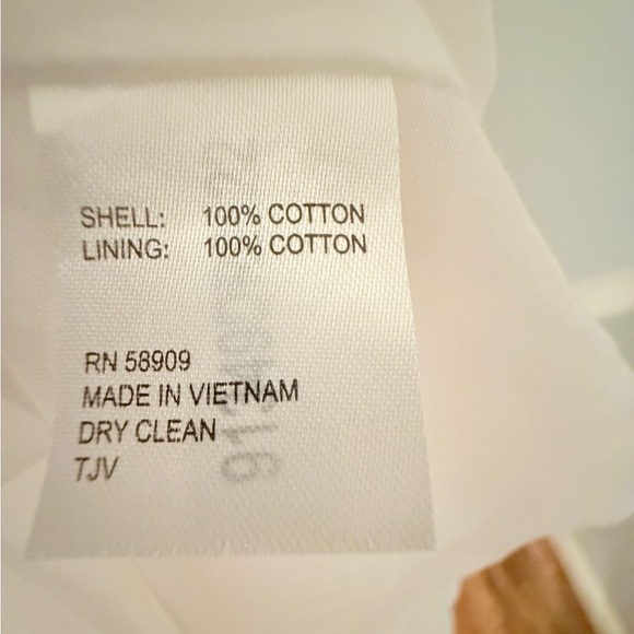 ANTONIO MELANI Dress Maxi Embroidered Eyelet Tiered  Size 2 Cotton Lined - Picture 8 of 8